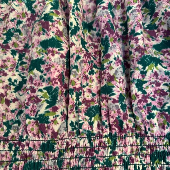 PLEIONE WOMENS MEDIUM FLORAL PURPLE BLOUSE NEW WITH TAG - Picture 3 of 10